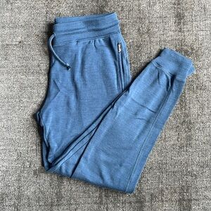 Woolly pro knit merino wool joggers S SM Small deep sea blue